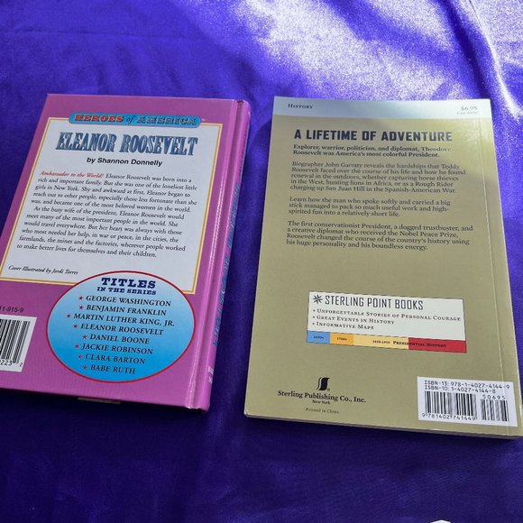 📌Sterling Point Books: Teddy Roosevelt Eleanor Roosevelt (Heroes of America) - Picture 4 of 12